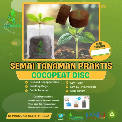 Semai Tanaman Praktis Plus Benih Cocopeat Disc - Solusi Ideal untuk Kebun Impian Anda